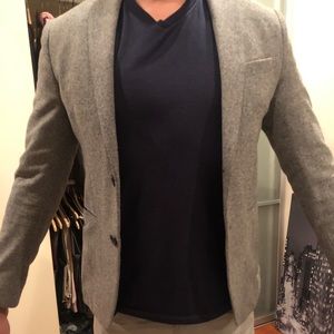 Zara men’s grey blazer